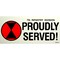 7th Infantry Division Proudly Served Bumper Sticker 3"X6-1/2"